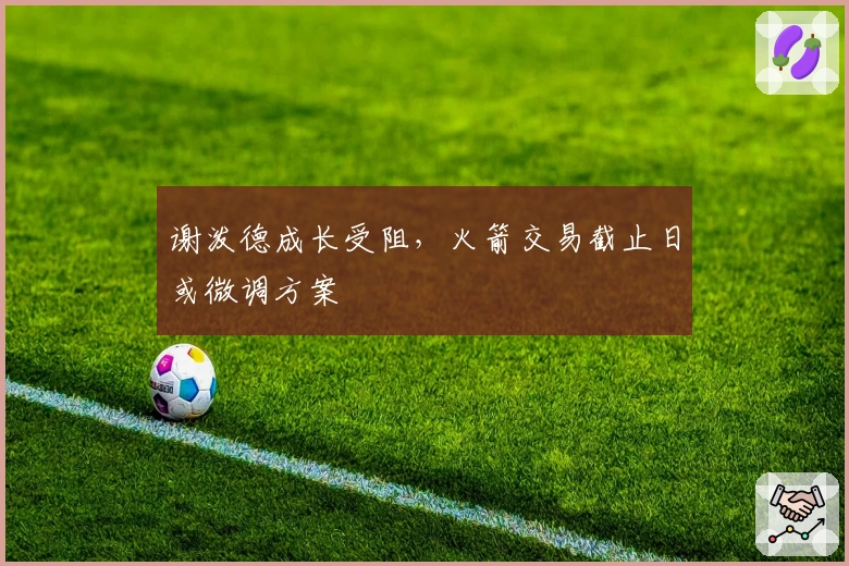 谢泼德成长受阻，火箭交易截止日或微调方案